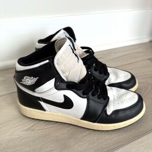Nike Air Jordan 1 High ‘85 Sneakers Black White Size 6.5Y